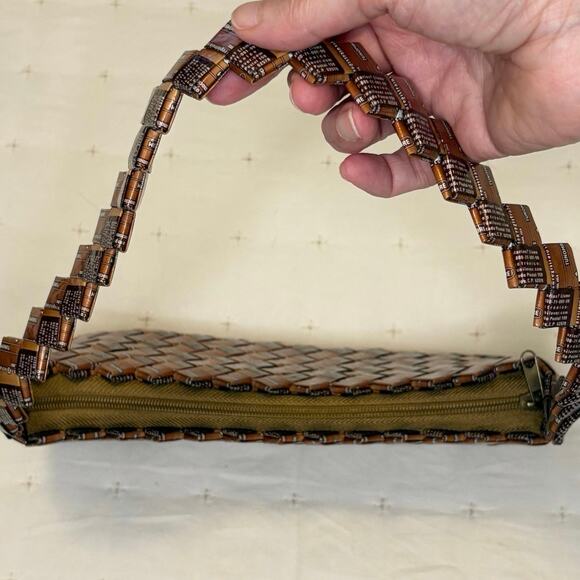 Vintage Candy Wrapper Women's Handbag Copper - Picture 5 of 10